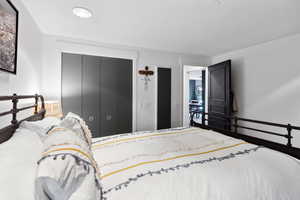 Bedroom with a closet