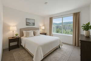 Master suite*virtually staged