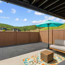 Walk out patio from bedroom*Virtually staged