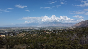 View of mountain background