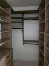 View of spacious closet