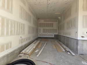 View of 14 x 40 RV garage.