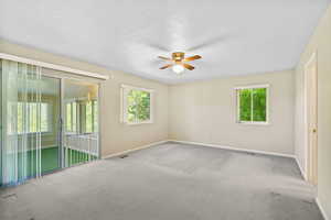 Master bedroom with sun room