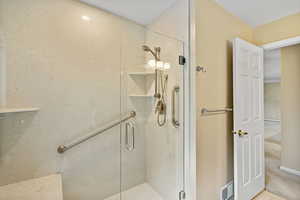 updated Bathroom with a shower stall