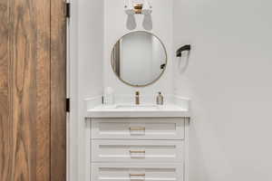 Bathroom featuring vanity