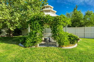 View of yard featuring a patio