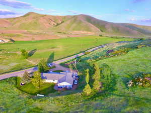 View of rural area featuring a mountain backdrop
