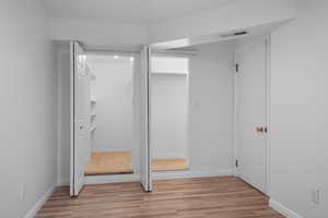 View of Deep Walk-in Closet and Second Closet with both Doors Open!