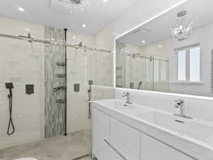 Updated with double vanity
