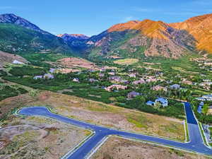Bird's eye view of mountains