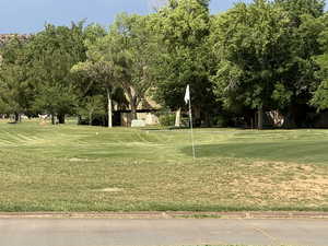 View of community featuring a lawn