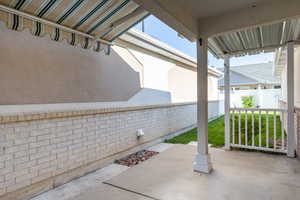 View of patio