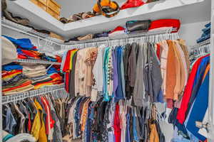View of spacious closet