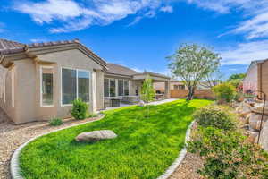 View of yard featuring a patio area