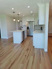 Updated kitchen side view