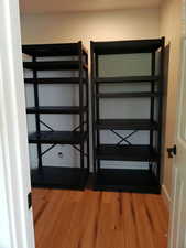 Pantry just off of kitchen