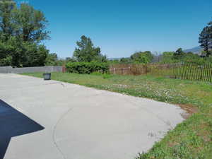 View of backyard patio