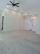 Another view of master bedroom, with a view of the walk-in closet.