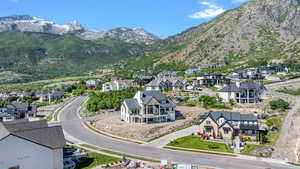 Mountain view featuring nearby suburban area