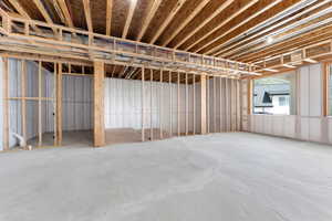 View of below grade area