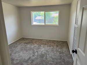 Carpeted empty room featuring healthy amount of natural light and baseboards