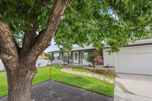 Ranch-style house with a garage and driveway