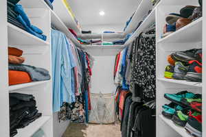 View of spacious closet