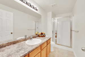 Basement 3/4 bathroom with shower