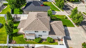 Aerial perspective of home