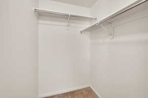 Top floor walk-in closet
