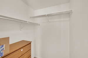 Top floor walk-in closet