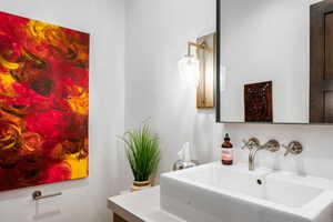 Bathroom featuring a sink