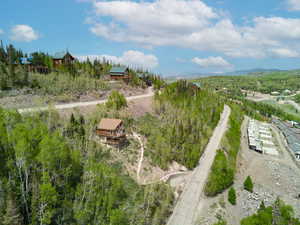 View from above of property