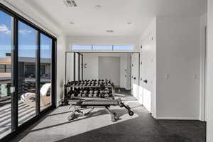 View of exercise area