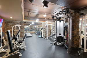 View of workout area
