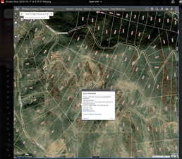 Aerial overview of property's location
