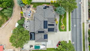 Aerial view of property and surrounding area