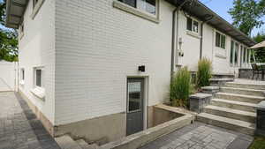 Separate entrance in back of home