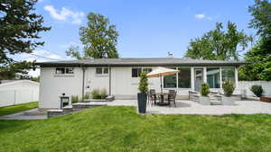 Backyard with patio