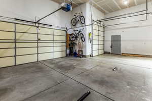 3 car garage with extended height 3rd car garage door.