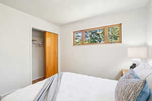Bedroom featuring a closet