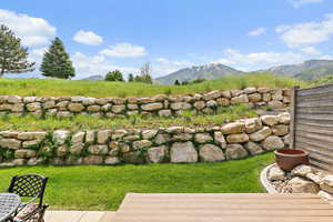 Secluded back yard