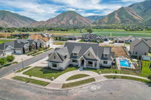 Mountain view with nearby suburban area