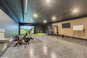 View of workout area