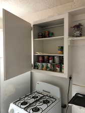 2nd floor kitchen View of storage area