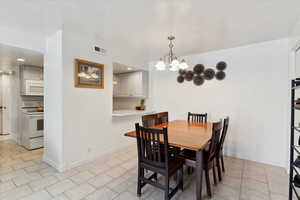 Dining and kitchen area ready for making great memories.