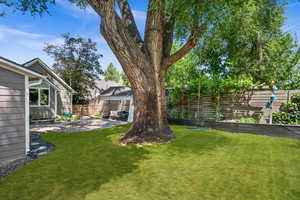 View of yard with a patio area