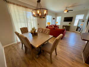 Main floor dining area