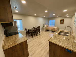 Basement studio apartment