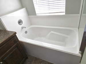 Master bathroom large garden tub